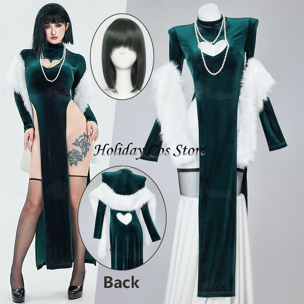 Anime Cosplay One Punch Man - ONE PUNCH-MAN Fubuki Cheongsam Cosplay Costume
