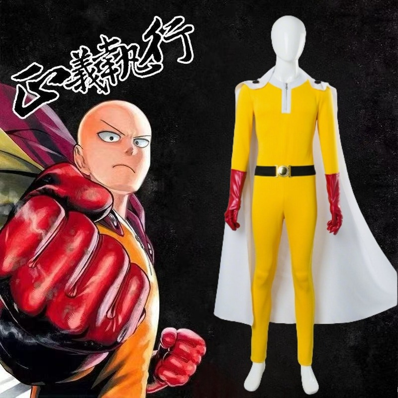 Anime Cosplay One Punch Man - One Punch Man Saitama Cosplay Costume