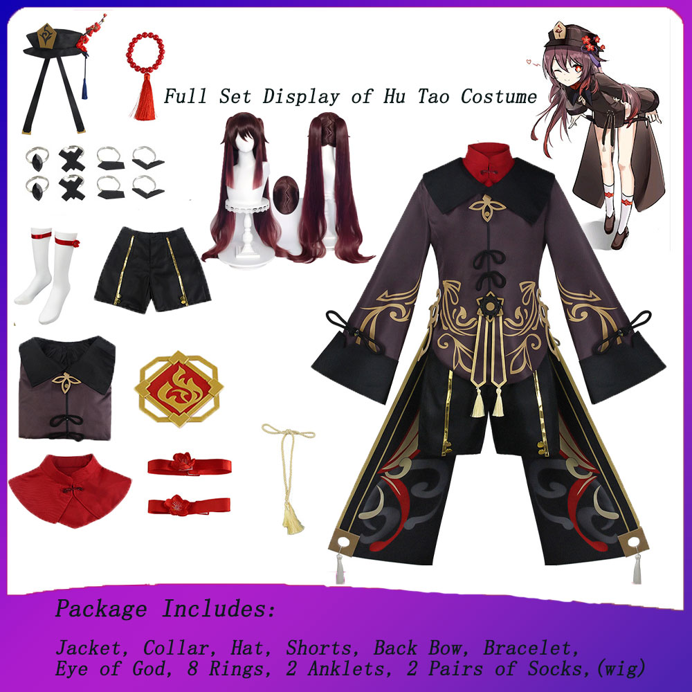 Anime Cosplay Mujer - Hutao Cosplay Femme Halloween Costume Anime