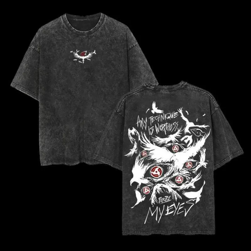 Anime Cosplay Quotes - Itachi Crow T Shirt Naruto Men
