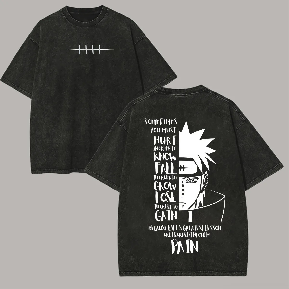 Anime Cosplay Quotes - Naruto Pain T Shirt Quote Nagato