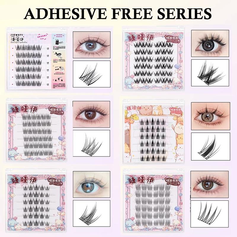 Anime Cosplay Lashes - 6 Rows Diy Segmented False Eyelashes