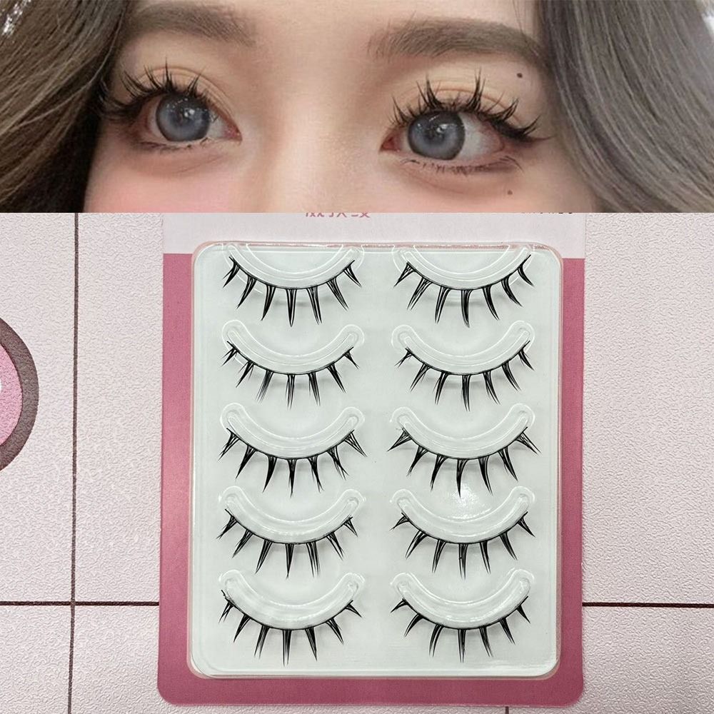 Anime Cosplay Lashes - 5 Pairs Pack Japanese Cosplay False