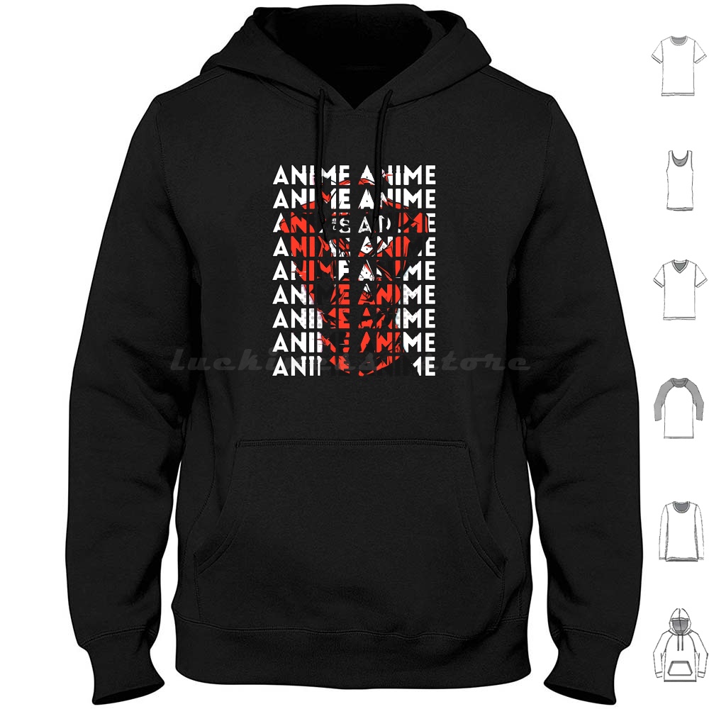 Anime Cosplay Girl Ideas - Anime Girl Senpai Sayings Manga Hoodie