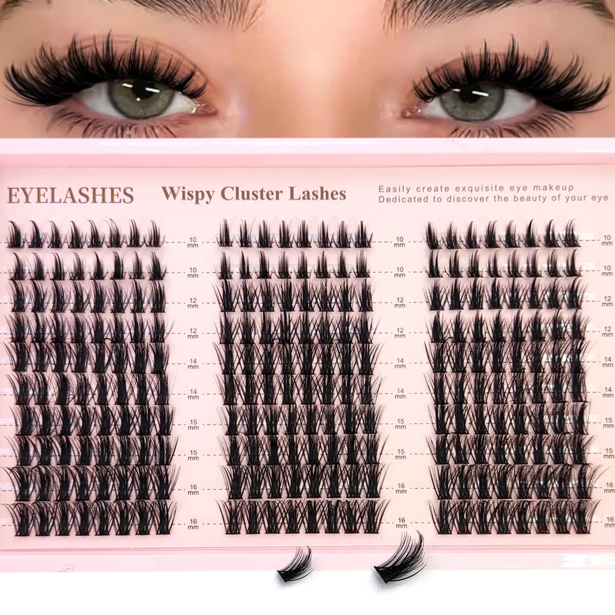 Anime Cosplay Lashes - AMSDCN Manga Lash Clusters Wispy Fairy
