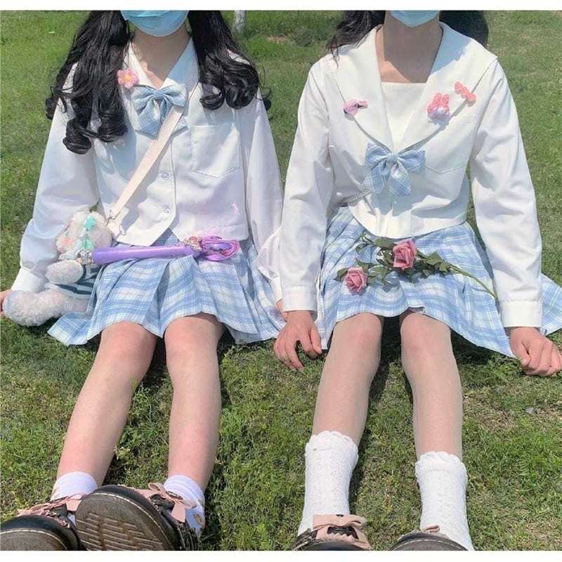 White Sailor JK School Uniform - Cosplay Anime Basic review and price