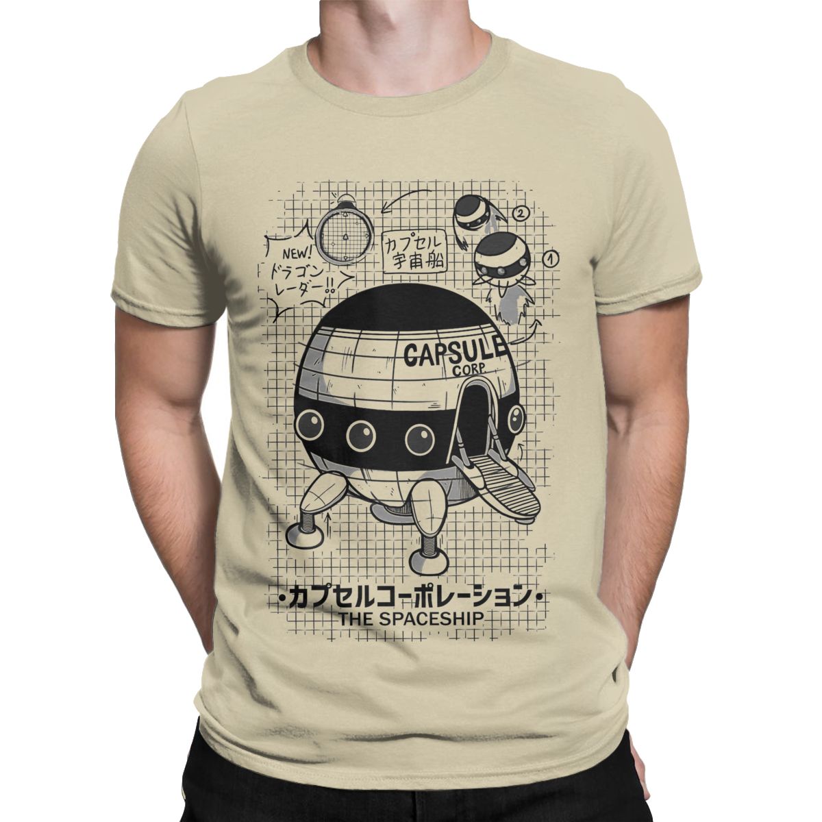 Men T-Shirts Capsule Corp Spac - Anime Cosplay Ideas Male review and price
