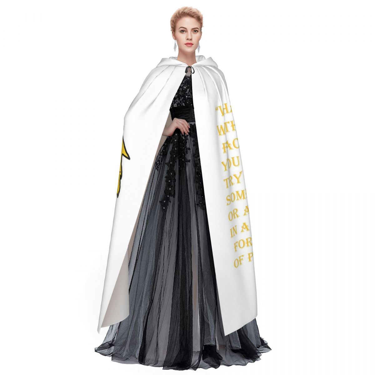 Qibli Quote Long Hooded Cloak  - Anime Cosplay Quotes review and price