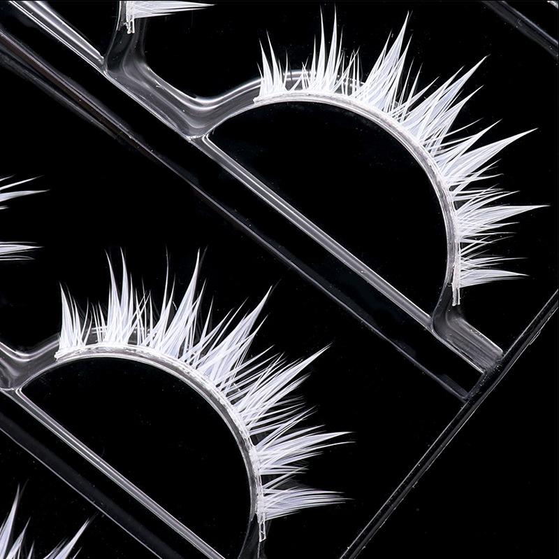 White False Eyelashes Cosplay  - Anime Cosplay Lashes review and price
