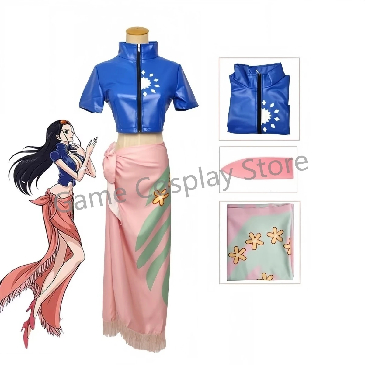 Nico Robin Cosplay Costume Dre - Anime Cosplay Nico Robin review and price