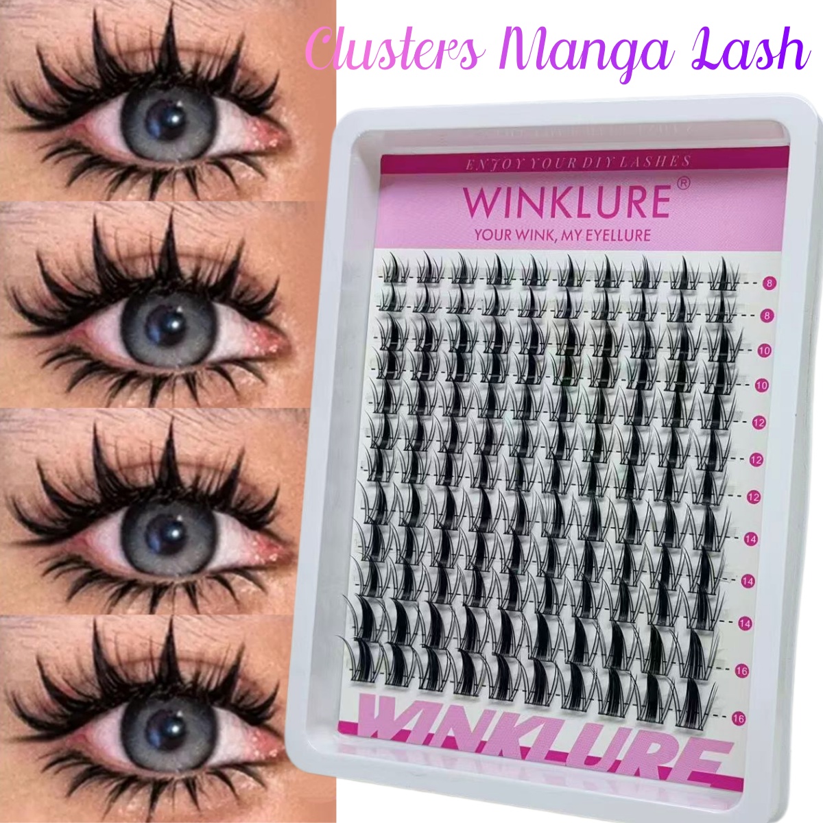WINKLURE Manga Lash Clusters K - Anime Cosplay Lashes review and price