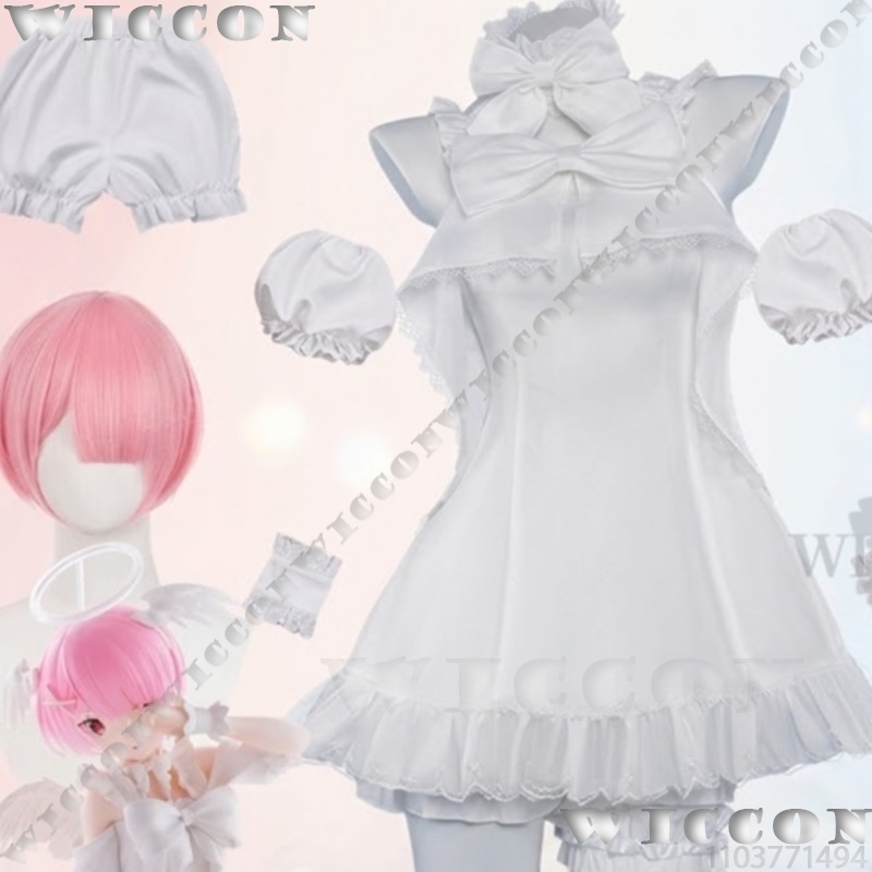 Ram Rem Sweet Angel Pure White - Re Zero Rem Wig review and price