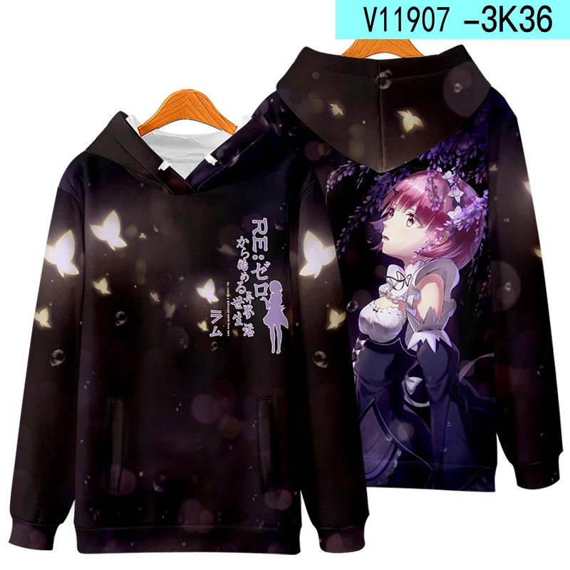 3D Re Zero Cosplay Hoodie Anim - Cosplay Anime Basic review and price
