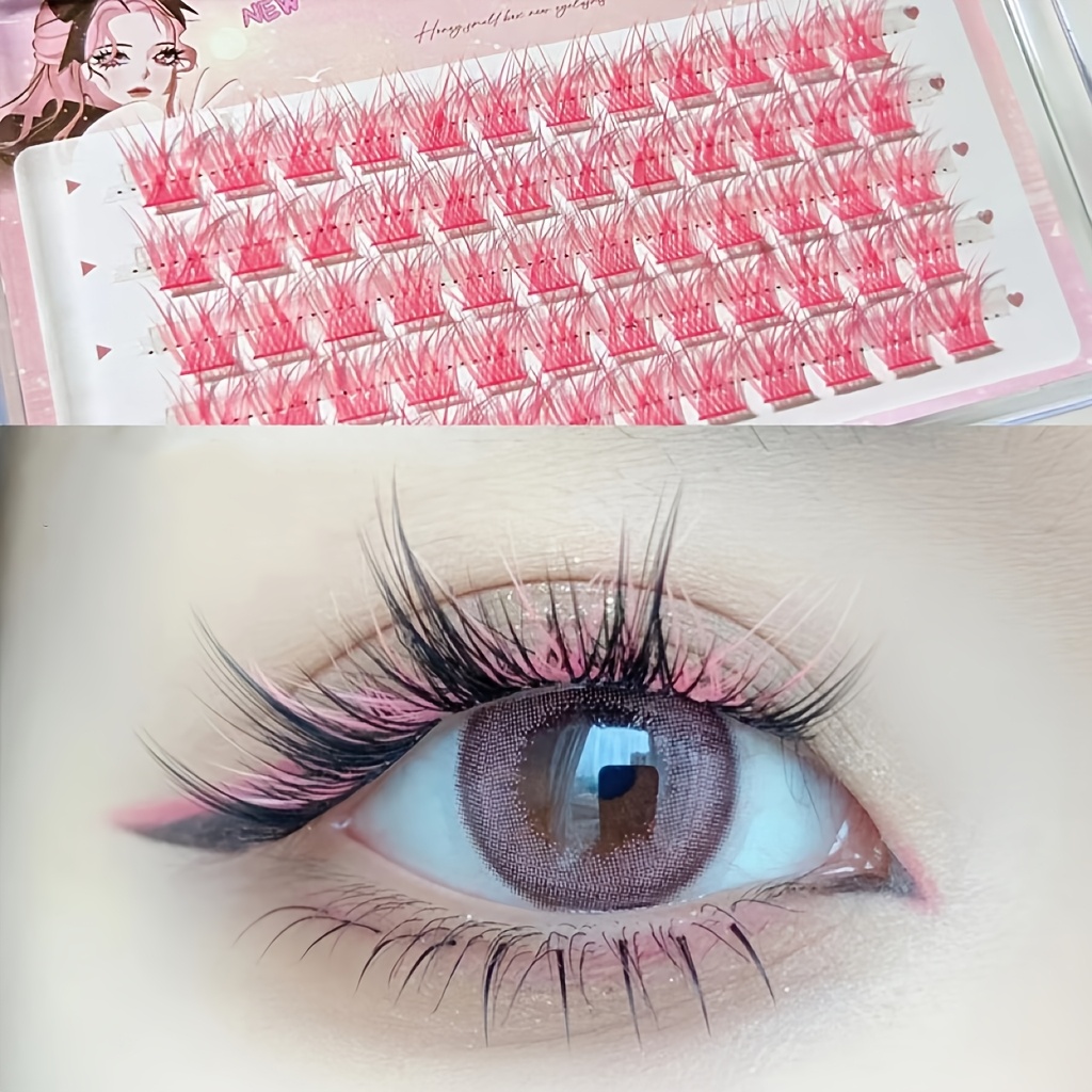 Mixiaohe Colorful Eyelashes 60 - Anime Cosplay Lashes review and price