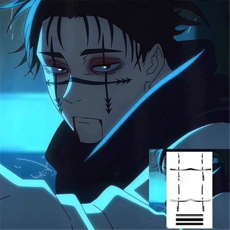 Choso Tattoo Sticker Anime Juj - Jujutsu Kaisen Uniform review and price