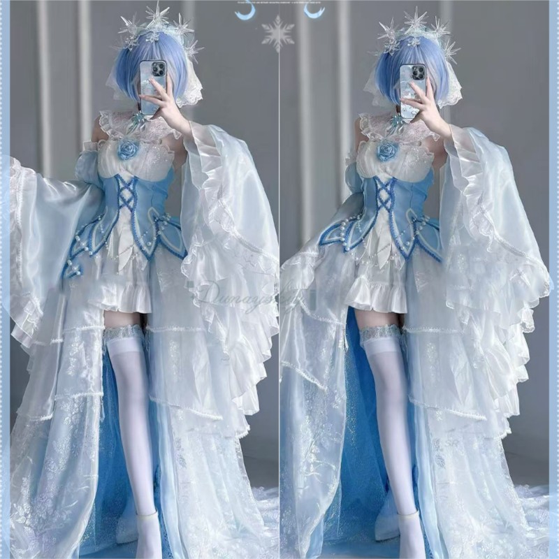 Halloween Costume Adults Anime - Re Zero Rem Wig review and price